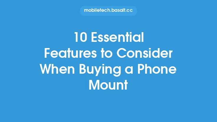 10 Essential Features to Consider When Buying a Phone Mount Thumbnail