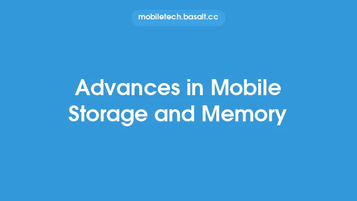 Advances in Mobile Storage and Memory Thumbnail