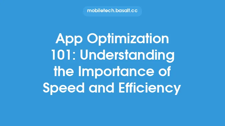 App Optimization 101: Understanding the Importance of Speed and Efficiency Thumbnail