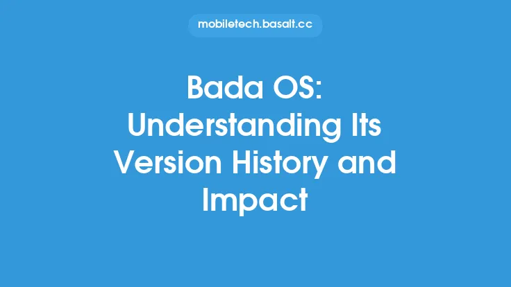 Bada OS: Understanding Its Version History and Impact Thumbnail