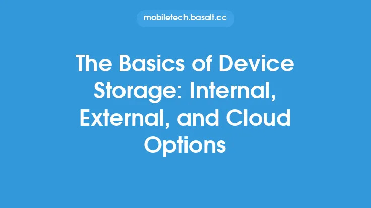 The Basics of Device Storage: Internal, External, and Cloud Options Thumbnail