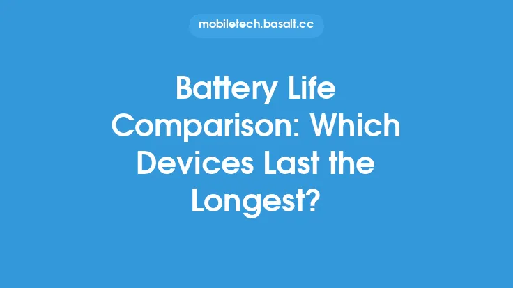 Battery Life Comparison: Which Devices Last the Longest? Thumbnail