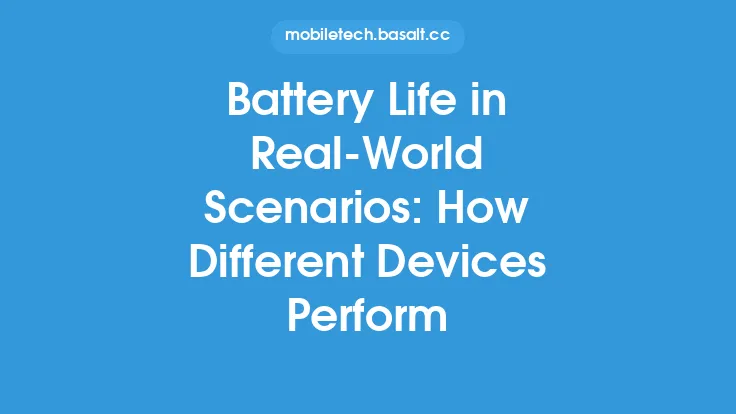Battery Life in Real-World Scenarios: How Different Devices Perform Thumbnail