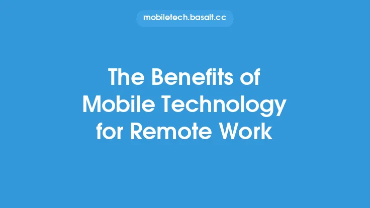 The Benefits of Mobile Technology for Remote Work Thumbnail