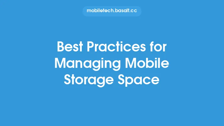 Best Practices for Managing Mobile Storage Space Thumbnail