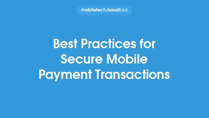 Best Practices for Secure Mobile Payment Transactions Thumbnail