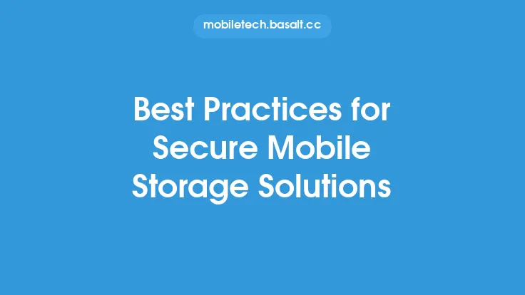 Best Practices for Secure Mobile Storage Solutions Thumbnail