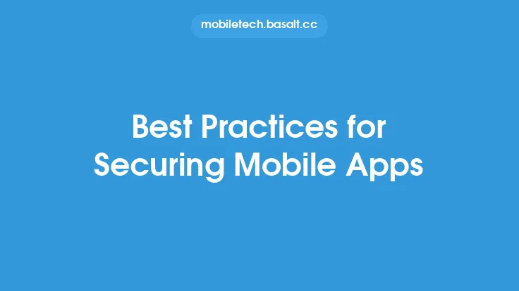 Best Practices for Securing Mobile Apps Thumbnail