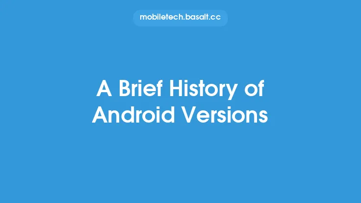 A Brief History of Android Versions Thumbnail