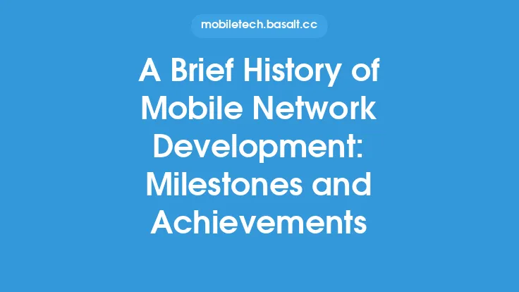 A Brief History of Mobile Network Development: Milestones and Achievements Thumbnail