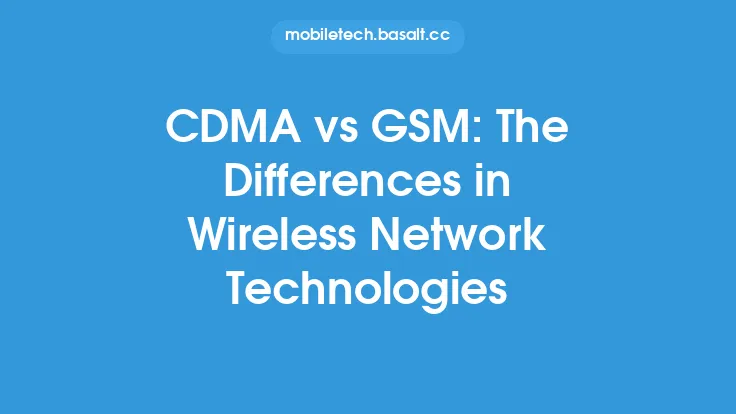CDMA vs GSM: The Differences in Wireless Network Technologies Thumbnail