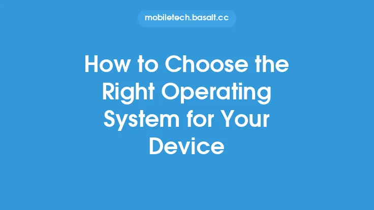 How to Choose the Right Operating System for Your Device Thumbnail