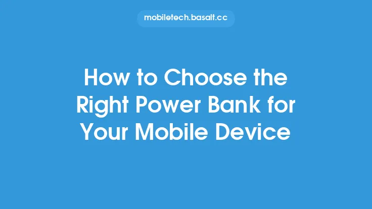 How to Choose the Right Power Bank for Your Mobile Device Thumbnail