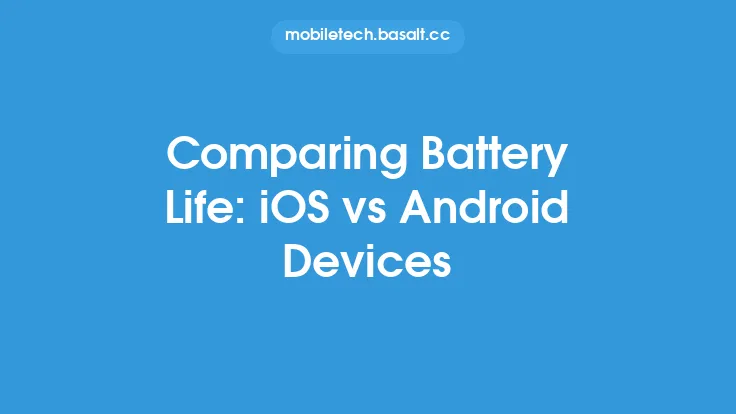 Comparing Battery Life: iOS vs Android Devices Thumbnail