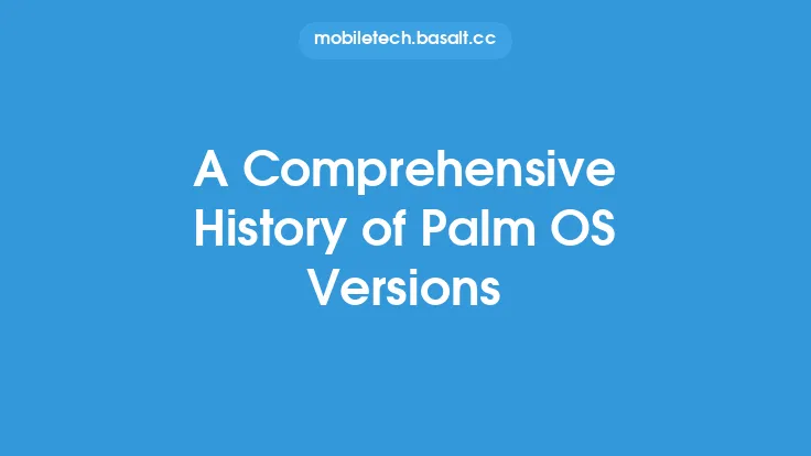 A Comprehensive History of Palm OS Versions Thumbnail