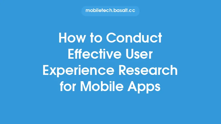 How to Conduct Effective User Experience Research for Mobile Apps Thumbnail