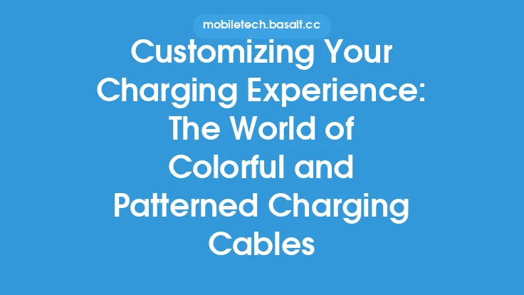 Customizing Your Charging Experience: The World of Colorful and Patterned Charging Cables Thumbnail