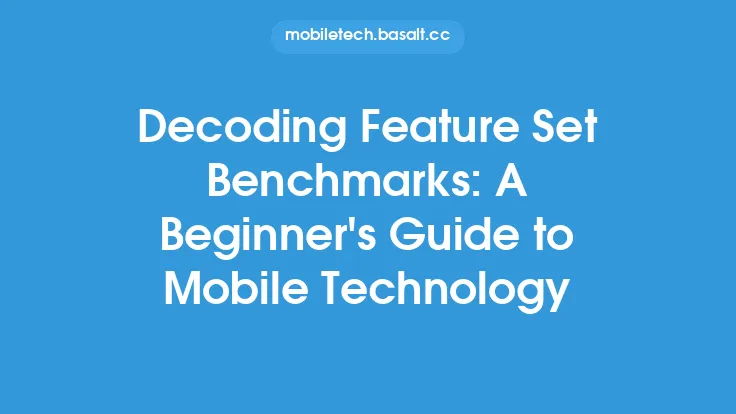 Decoding Feature Set Benchmarks: A Beginner