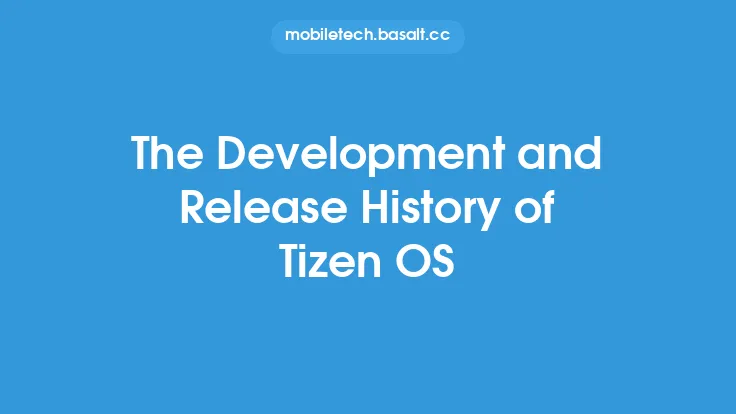 The Development and Release History of Tizen OS Thumbnail