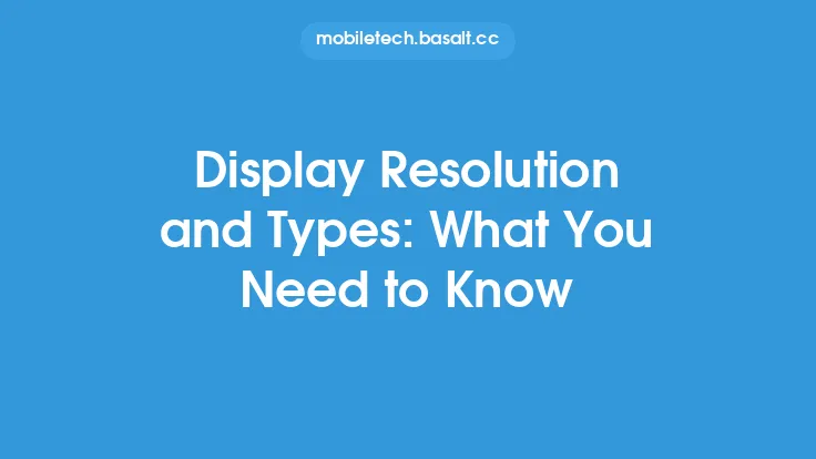 Display Resolution and Types: What You Need to Know Thumbnail