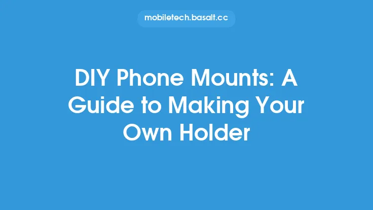 DIY Phone Mounts: A Guide to Making Your Own Holder Thumbnail
