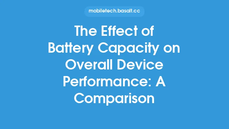 The Effect of Battery Capacity on Overall Device Performance: A Comparison Thumbnail
