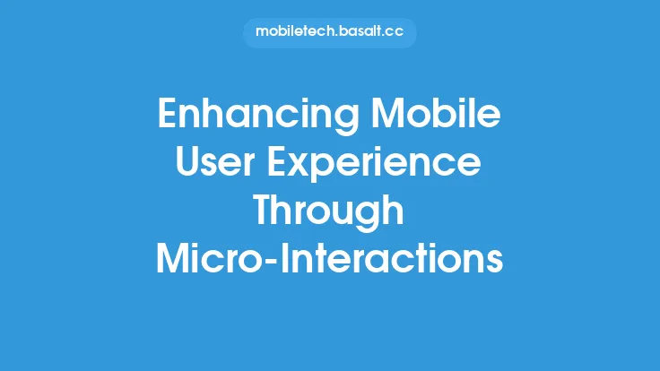 Enhancing Mobile User Experience Through Micro-Interactions Thumbnail
