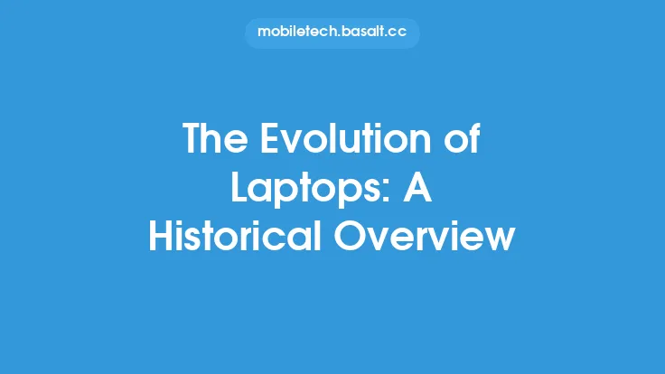 The Evolution of Laptops: A Historical Overview Thumbnail