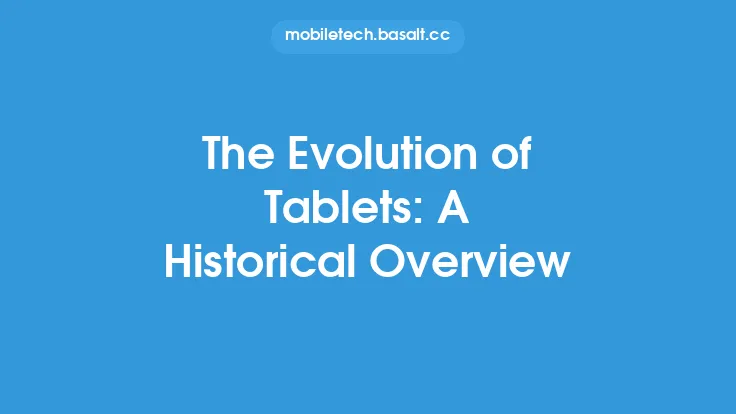 The Evolution of Tablets: A Historical Overview Thumbnail
