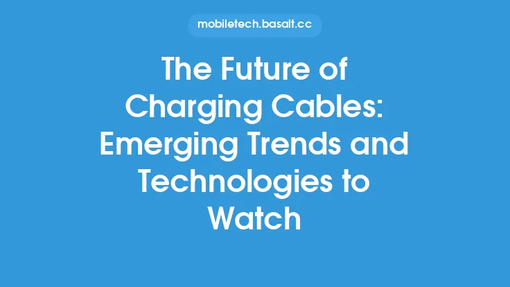 The Future of Charging Cables: Emerging Trends and Technologies to Watch Thumbnail