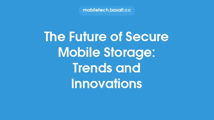 The Future of Secure Mobile Storage: Trends and Innovations Thumbnail