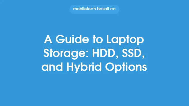 A Guide to Laptop Storage: HDD, SSD, and Hybrid Options Thumbnail