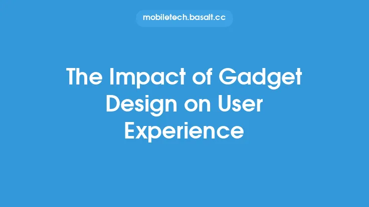 The Impact of Gadget Design on User Experience Thumbnail