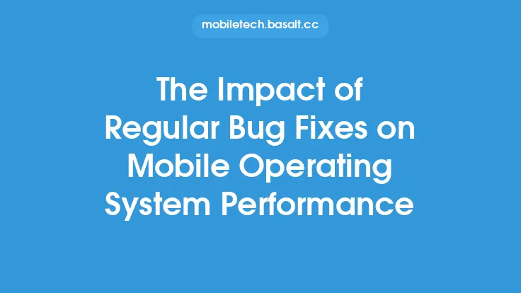 The Impact of Regular Bug Fixes on Mobile Operating System Performance Thumbnail