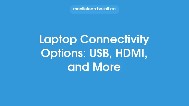 Laptop Connectivity Options: USB, HDMI, and More Thumbnail