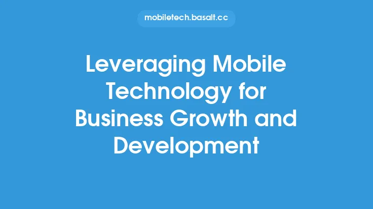 Leveraging Mobile Technology for Business Growth and Development Thumbnail