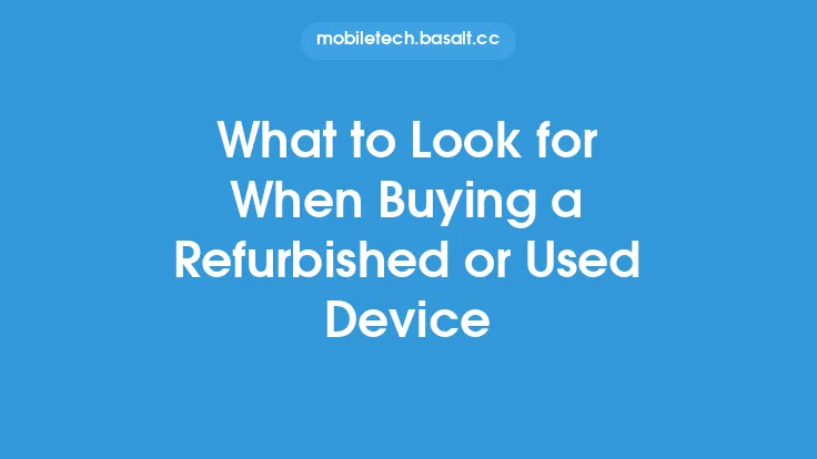 What to Look for When Buying a Refurbished or Used Device Thumbnail
