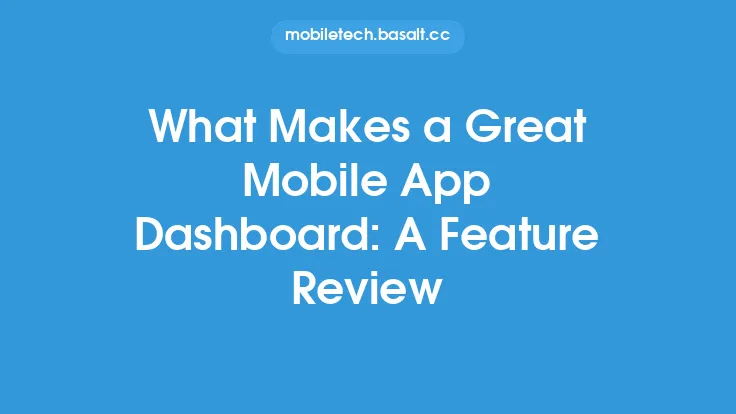 What Makes a Great Mobile App Dashboard: A Feature Review Thumbnail