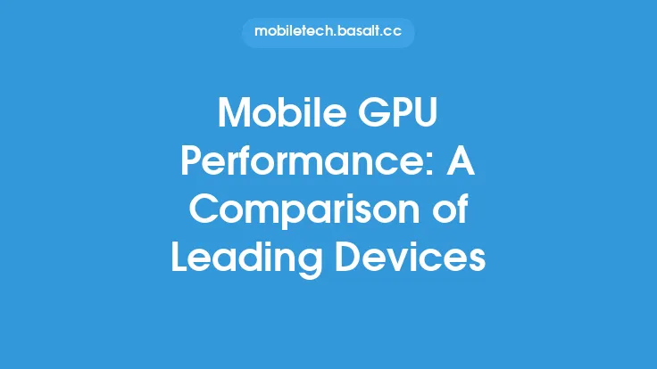 Mobile GPU Performance: A Comparison of Leading Devices Thumbnail