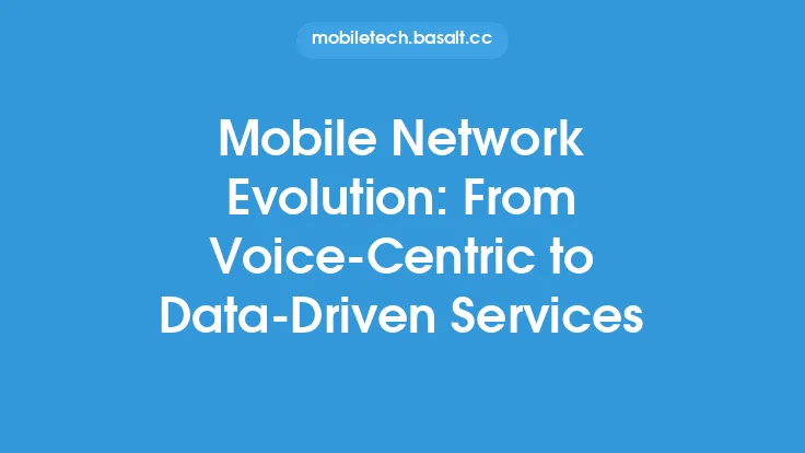 Mobile Network Evolution: From Voice-Centric to Data-Driven Services Thumbnail