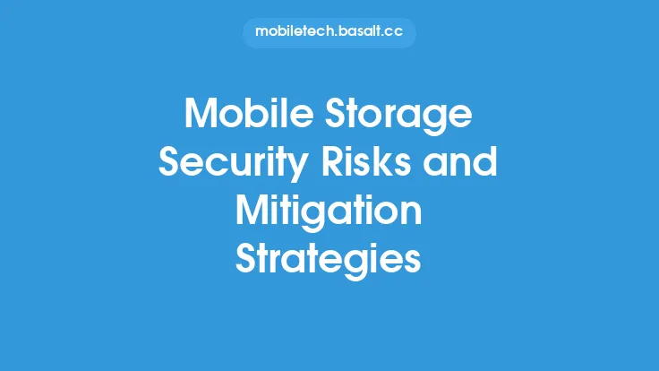 Mobile Storage Security Risks and Mitigation Strategies Thumbnail