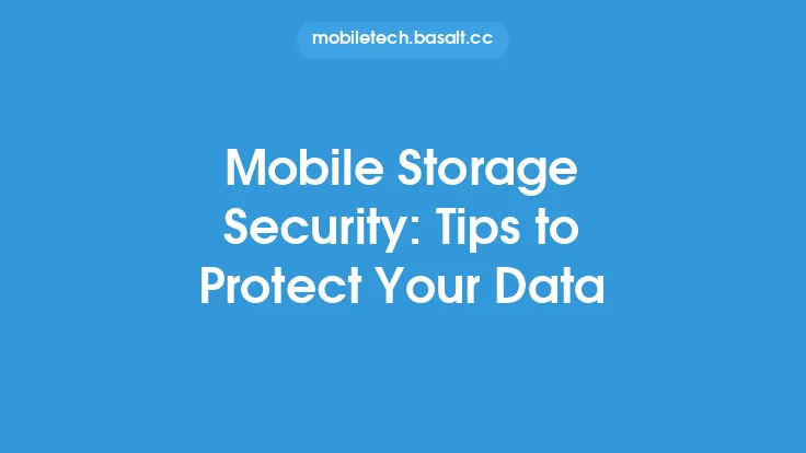 Mobile Storage Security: Tips to Protect Your Data Thumbnail