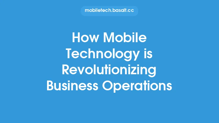 How Mobile Technology is Revolutionizing Business Operations Thumbnail