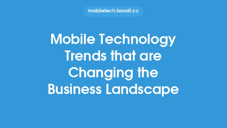Mobile Technology Trends that are Changing the Business Landscape Thumbnail