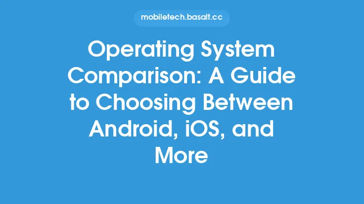 Operating System Comparison: A Guide to Choosing Between Android, iOS, and More Thumbnail