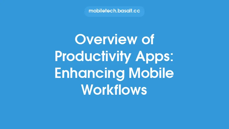Overview of Productivity Apps: Enhancing Mobile Workflows Thumbnail