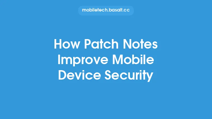 How Patch Notes Improve Mobile Device Security Thumbnail