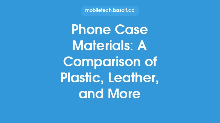 Phone Case Materials: A Comparison of Plastic, Leather, and More Thumbnail