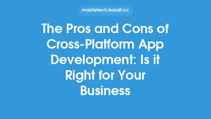 The Pros and Cons of Cross-Platform App Development: Is it Right for Your Business Thumbnail