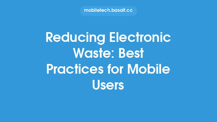 Reducing Electronic Waste: Best Practices for Mobile Users Thumbnail